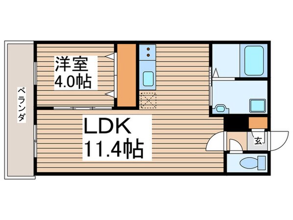 ジーメゾン谷塚パックスの物件間取画像